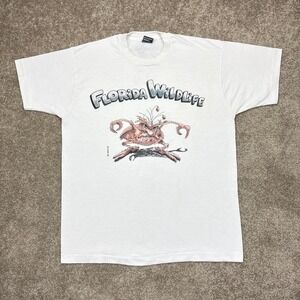 Vintage 1993 Florida Wildlife Crab Single Stitch T Shirt XL